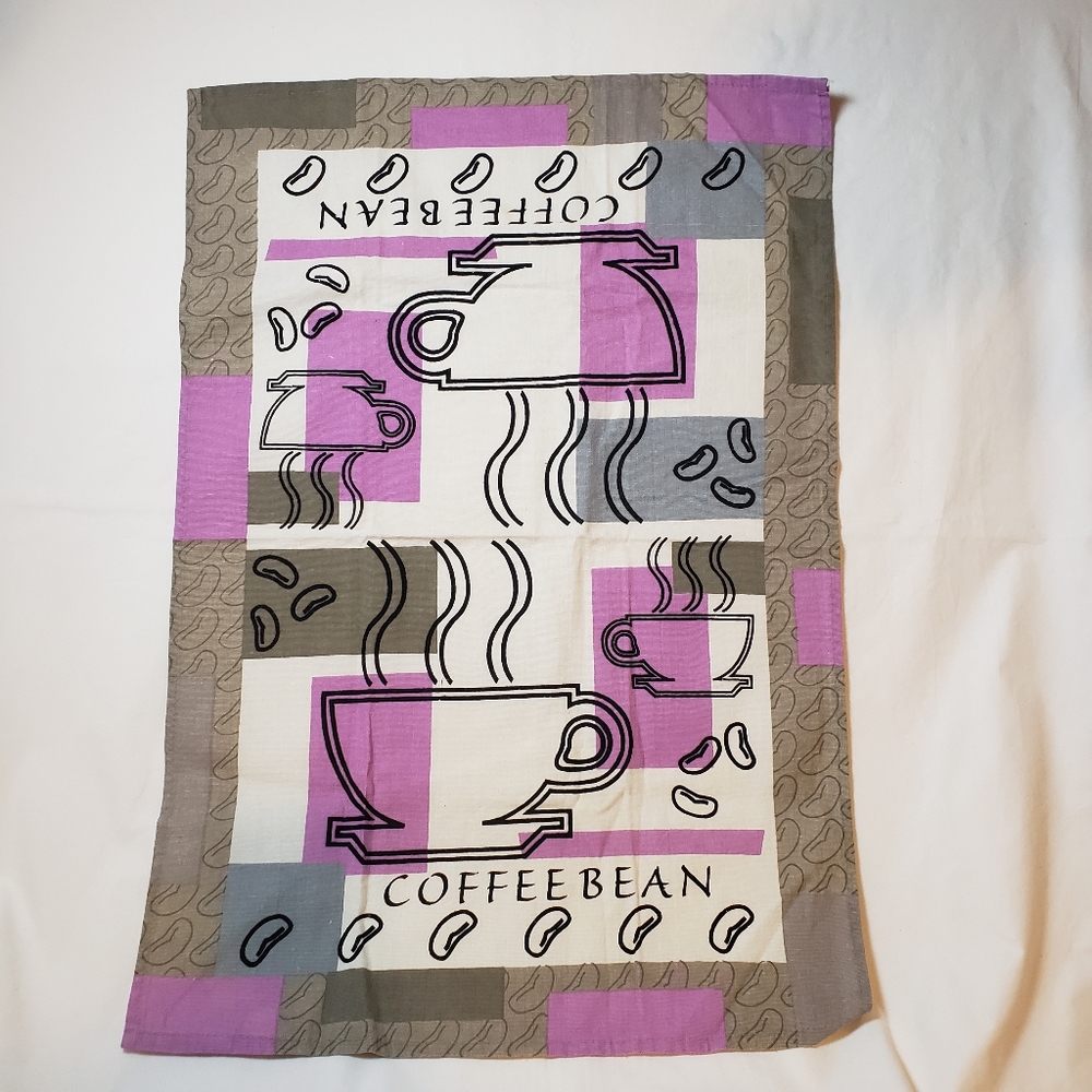 COFFEE BEAN Large Dish Towel Tea Towel